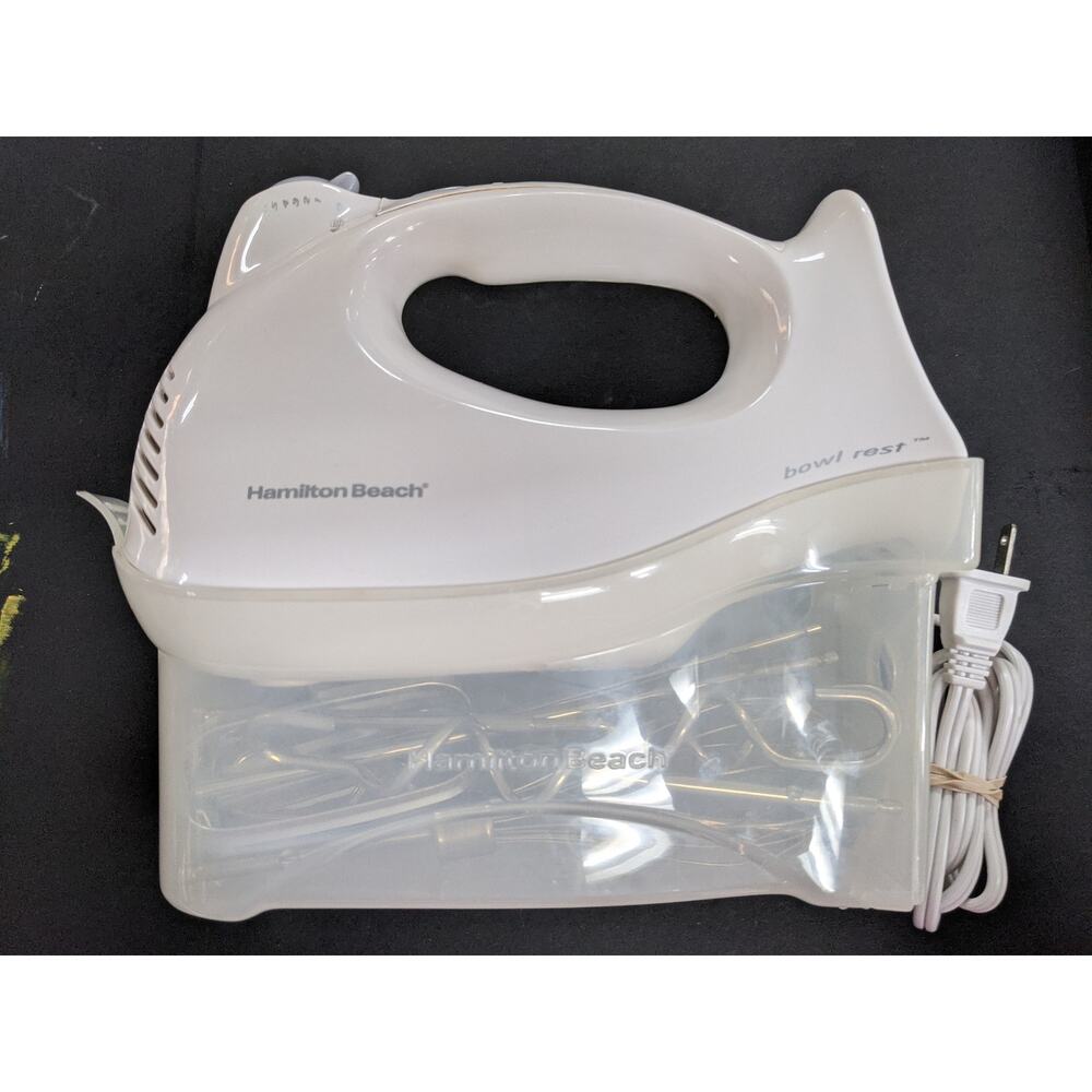 Hamilton Beach 5 Speed Mixer Kit with Bowl Rest Burst Mode 7 attachments